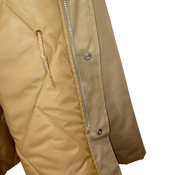 Tan Chore Jacket Corduroy Collar Work Coat Barn Utilitarian Mens Size 52R XXL - Picture 9 of 10